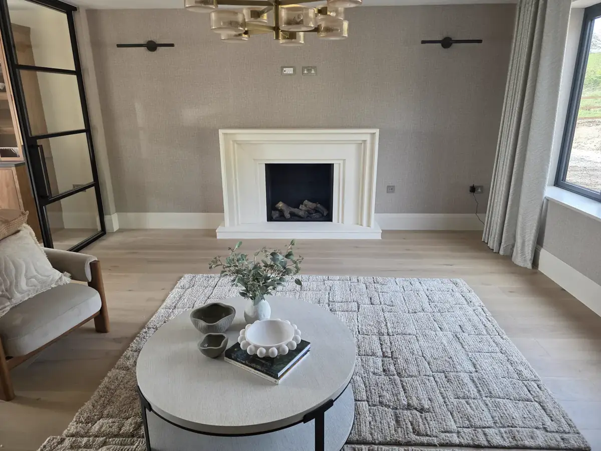 Two bespoke limestone fireplaces in Henley-in-Arden, image 2