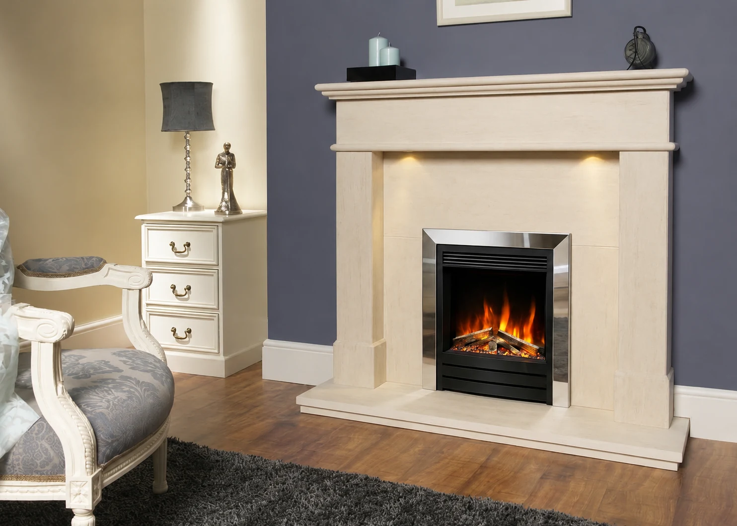 Kelso Limestone Fireplace by Sontuoso Stone