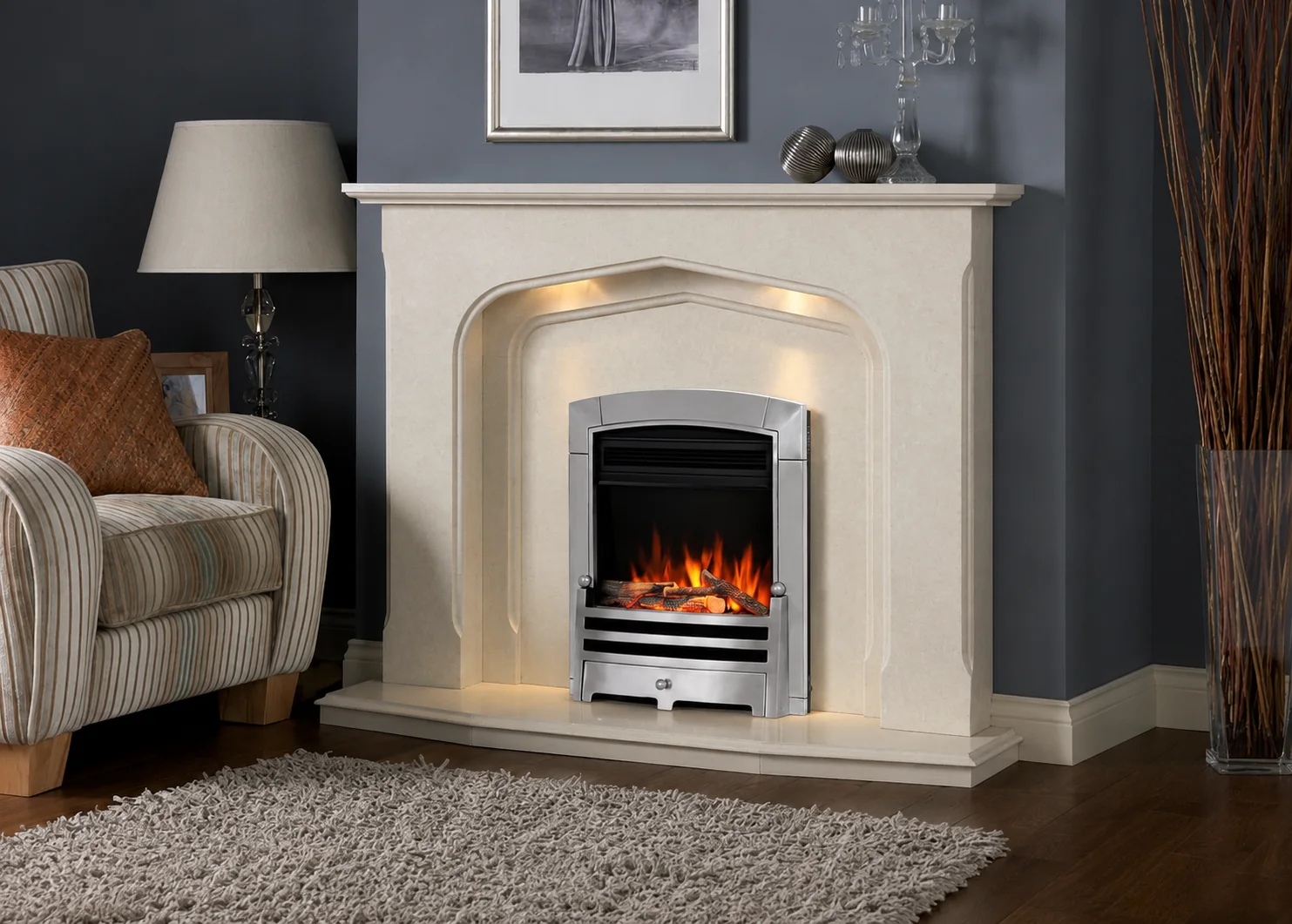 Lydford Marble Fireplace by Sontuoso Stone