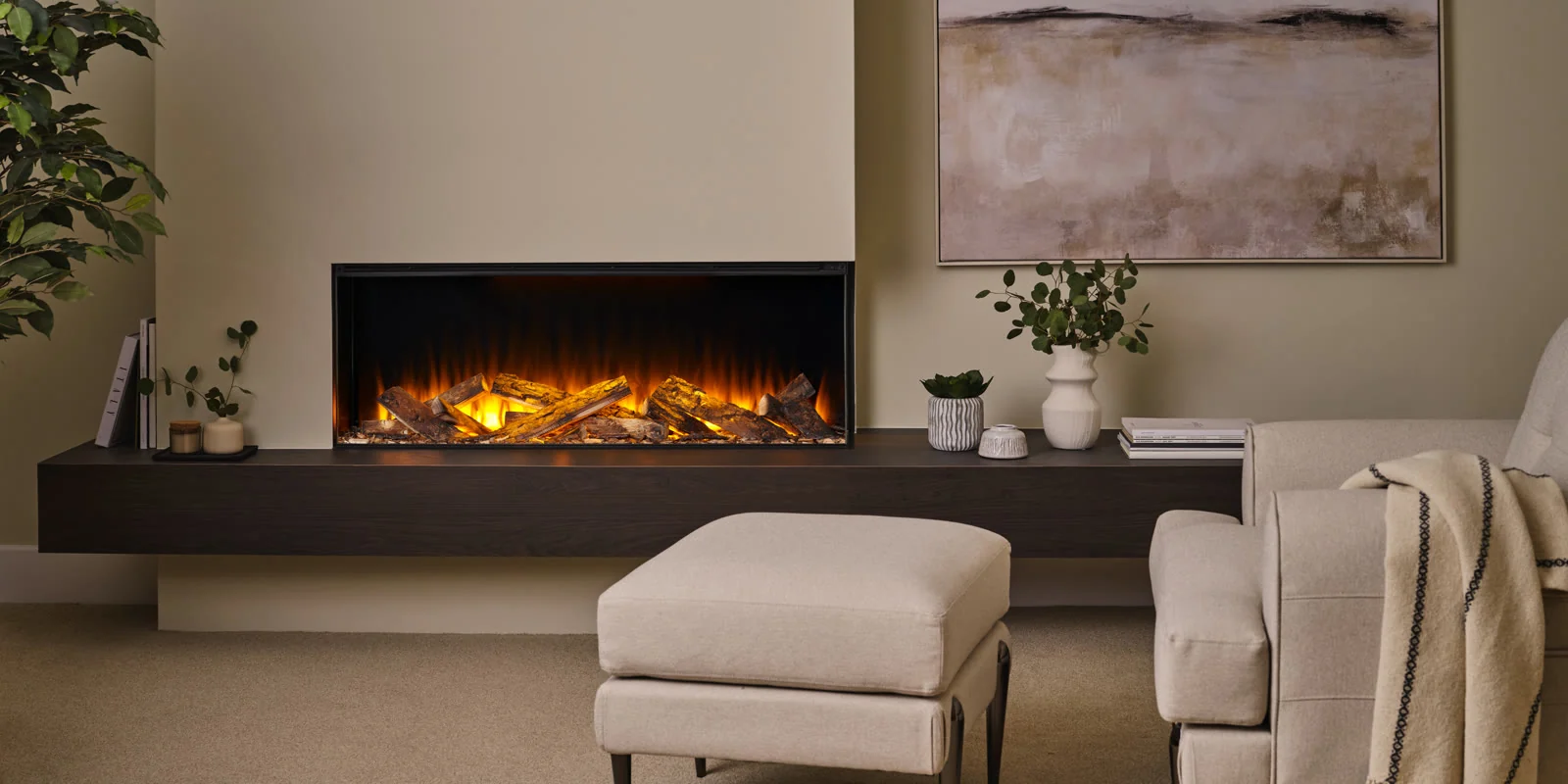 British Fires New Forest 1200 Inset Electric Fire