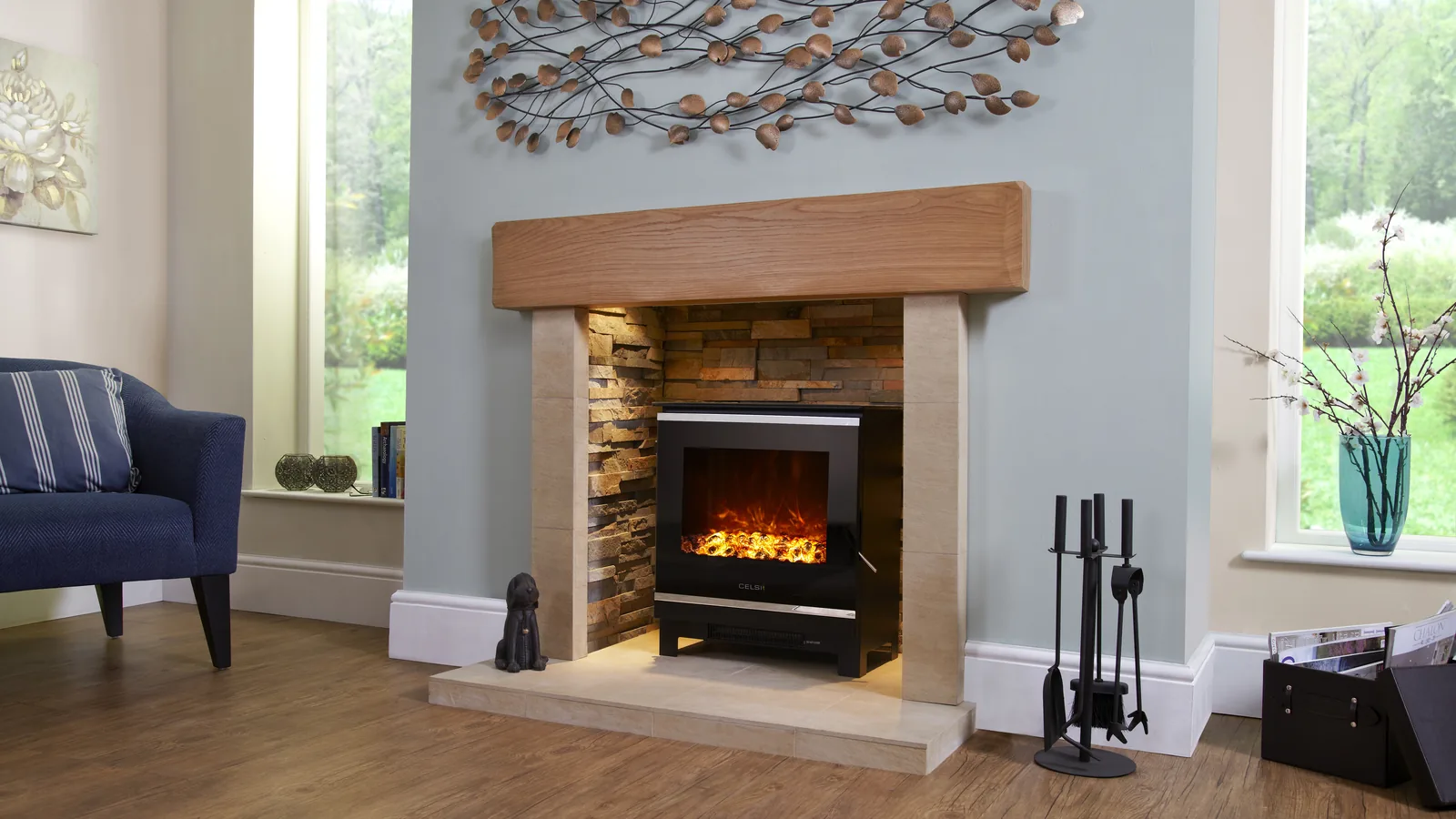 Celsi Electristove XD Glass Electric Stoves detail view 2