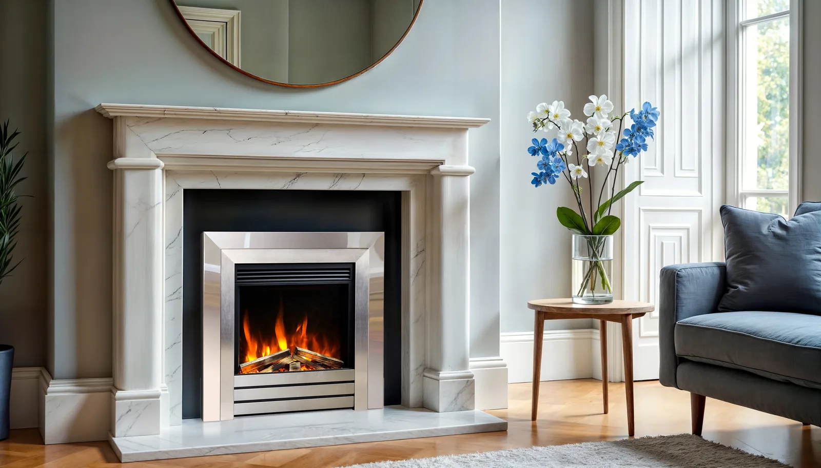 Celsi Ultiflame Ultra FX Acero Hearth Inset Fire detail view 2