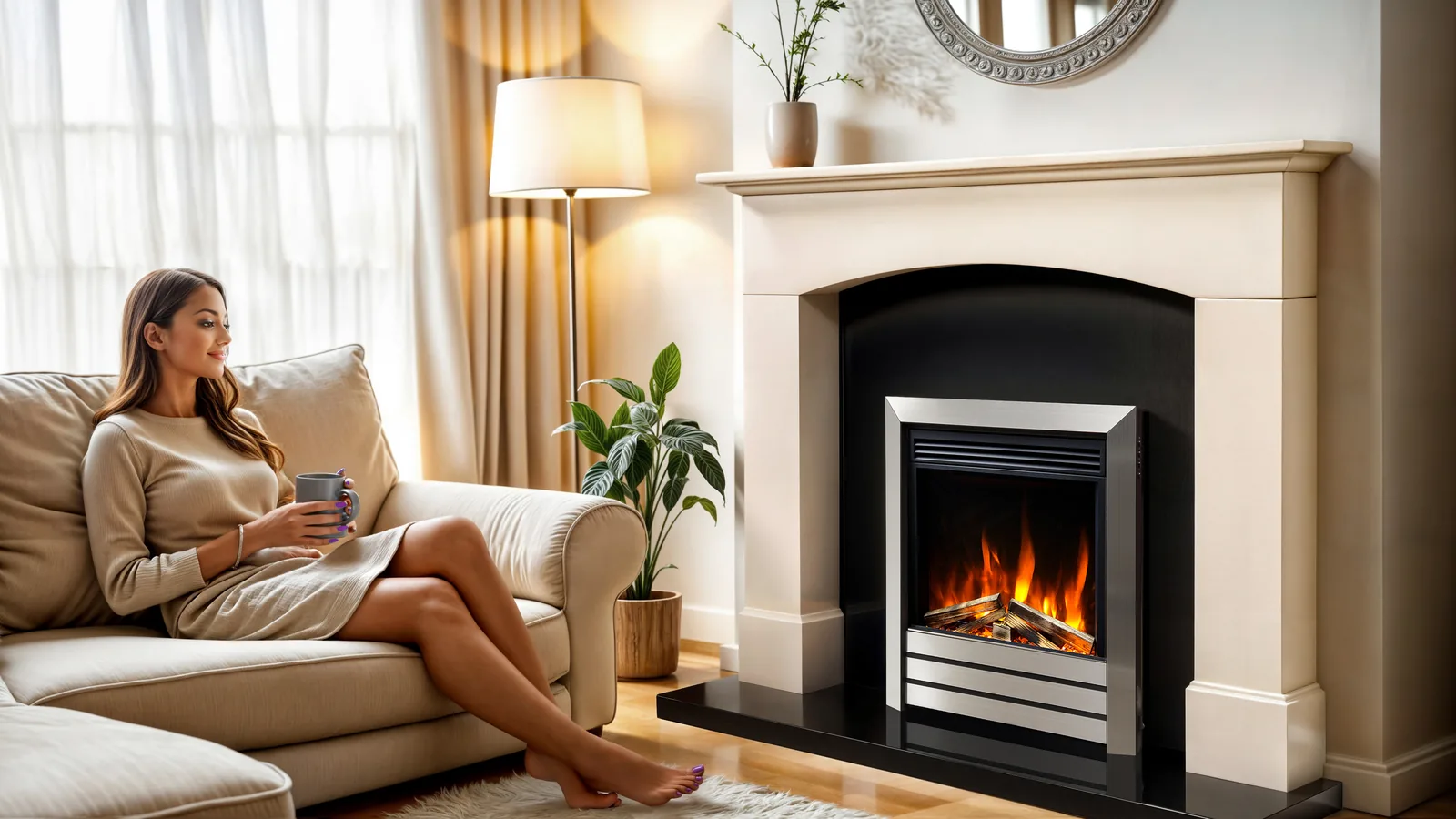 Celsi Ultiflame Ultra FX Parrilla Hearth Inset Fire detail view 2