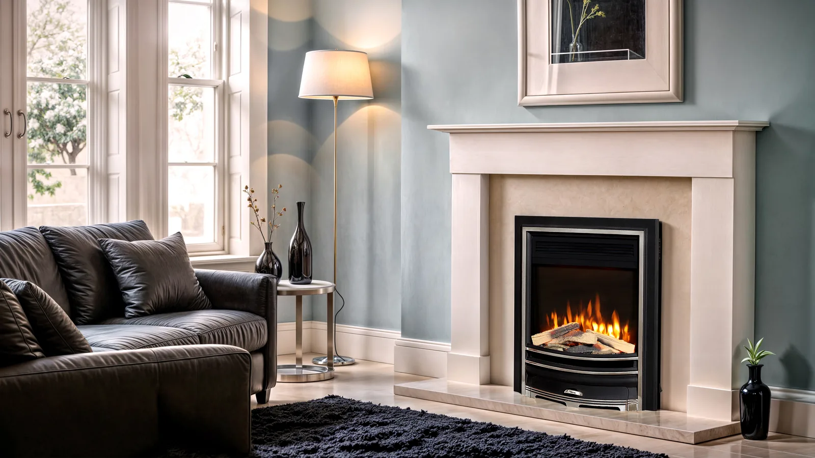 Flavel Proflame Arcadia Hearth Inset Smart Fire detail view 3