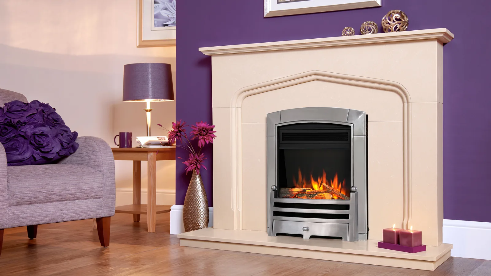 Flavel Proflame SL Caress Hearth Inset Smart Fire detail view 3