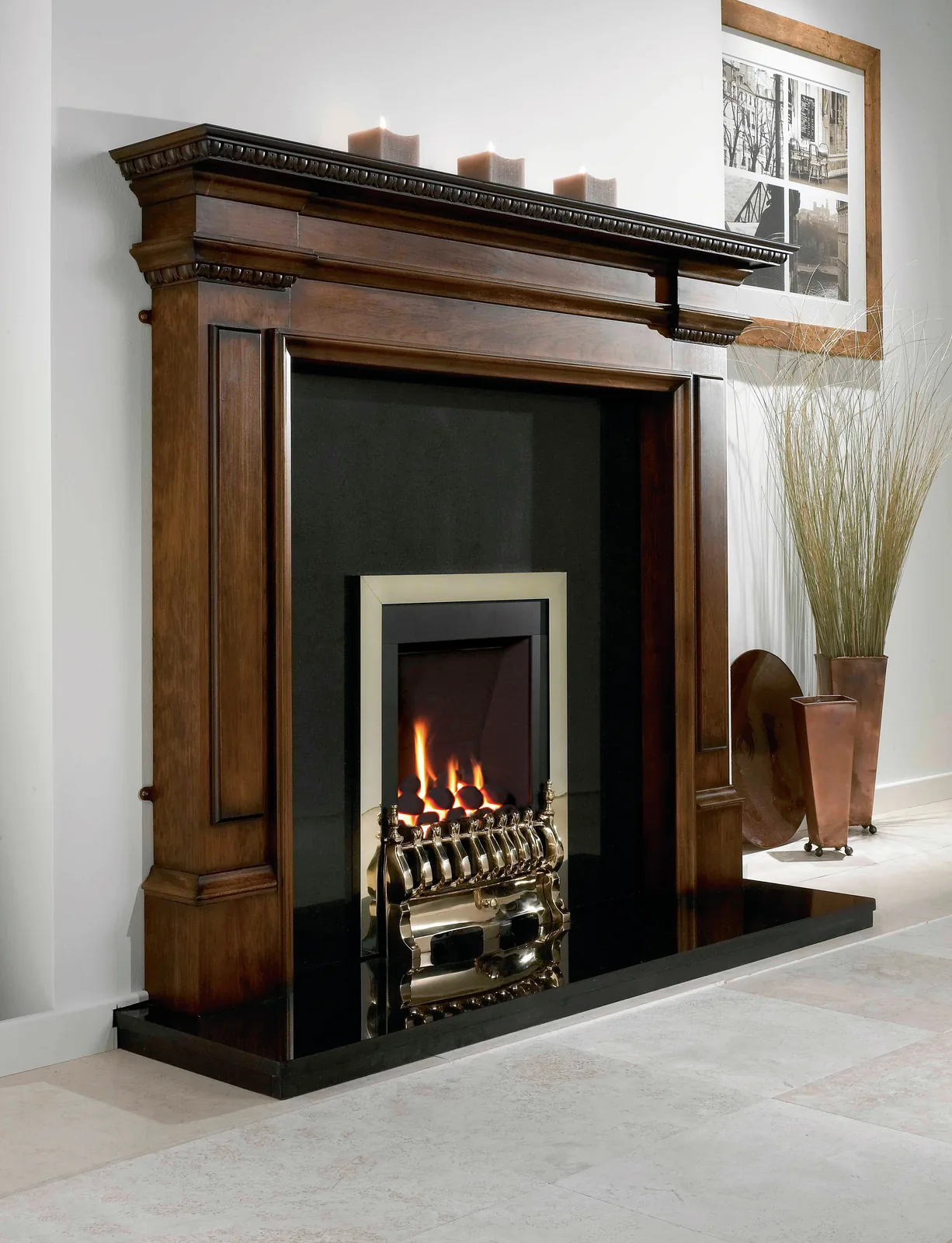 Flavel Windsor Traditional HE Gas Fire detail view 3