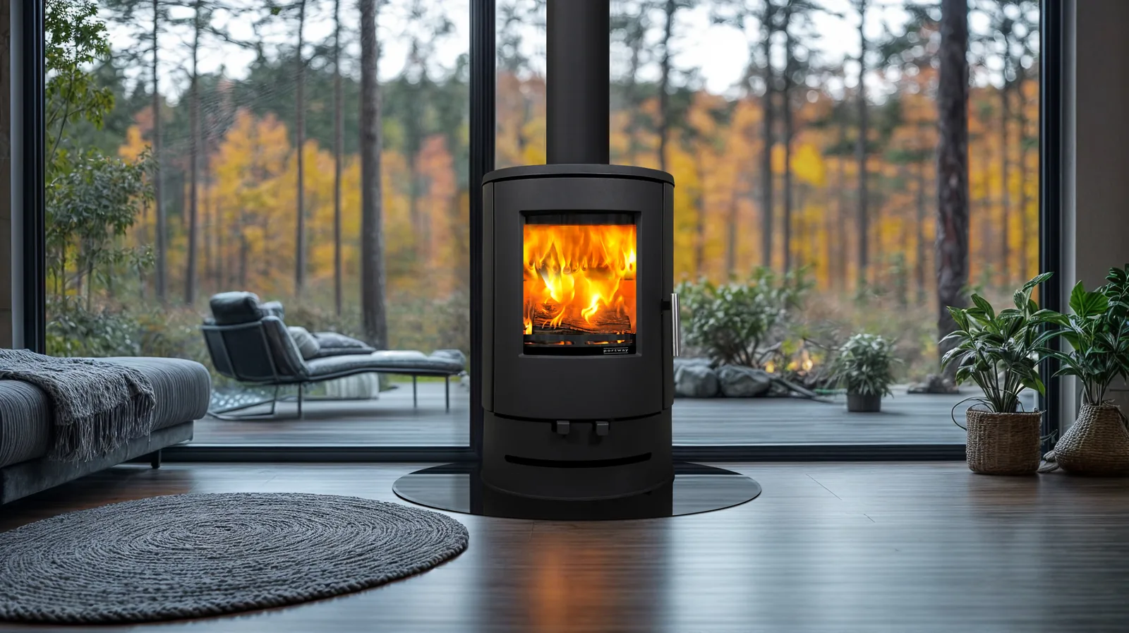 Portway PB1000 Multifuel Stove detail view 2