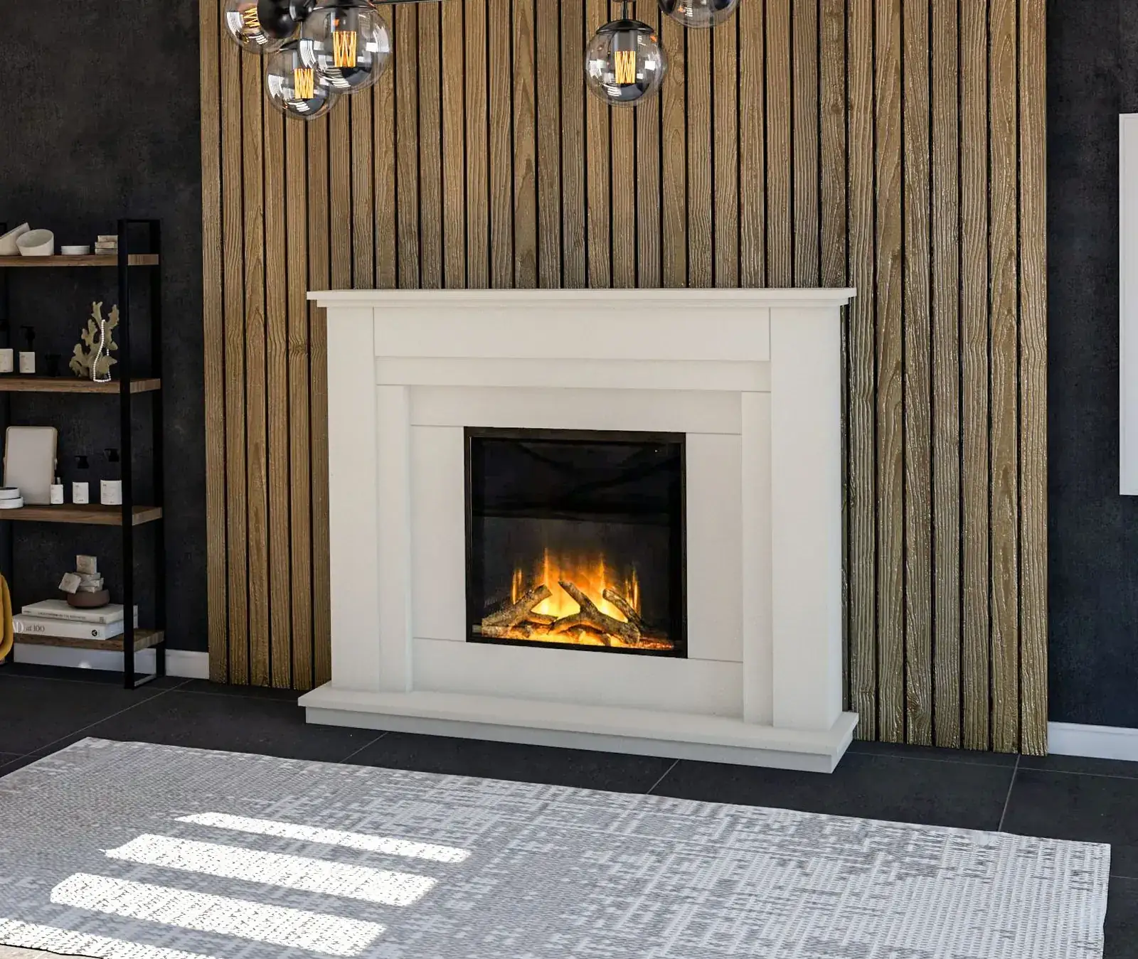 Sierra C+J Suite electric fireplace offer by Sontuoso Stone