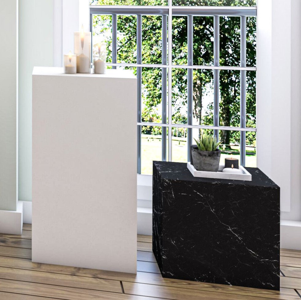 Accent Tables: Pedestal & Cube, view 3
