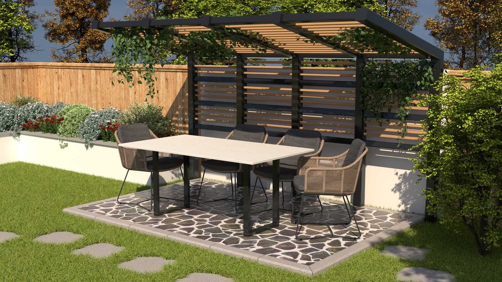 Cavara Outdoor Dining Table, view 2
