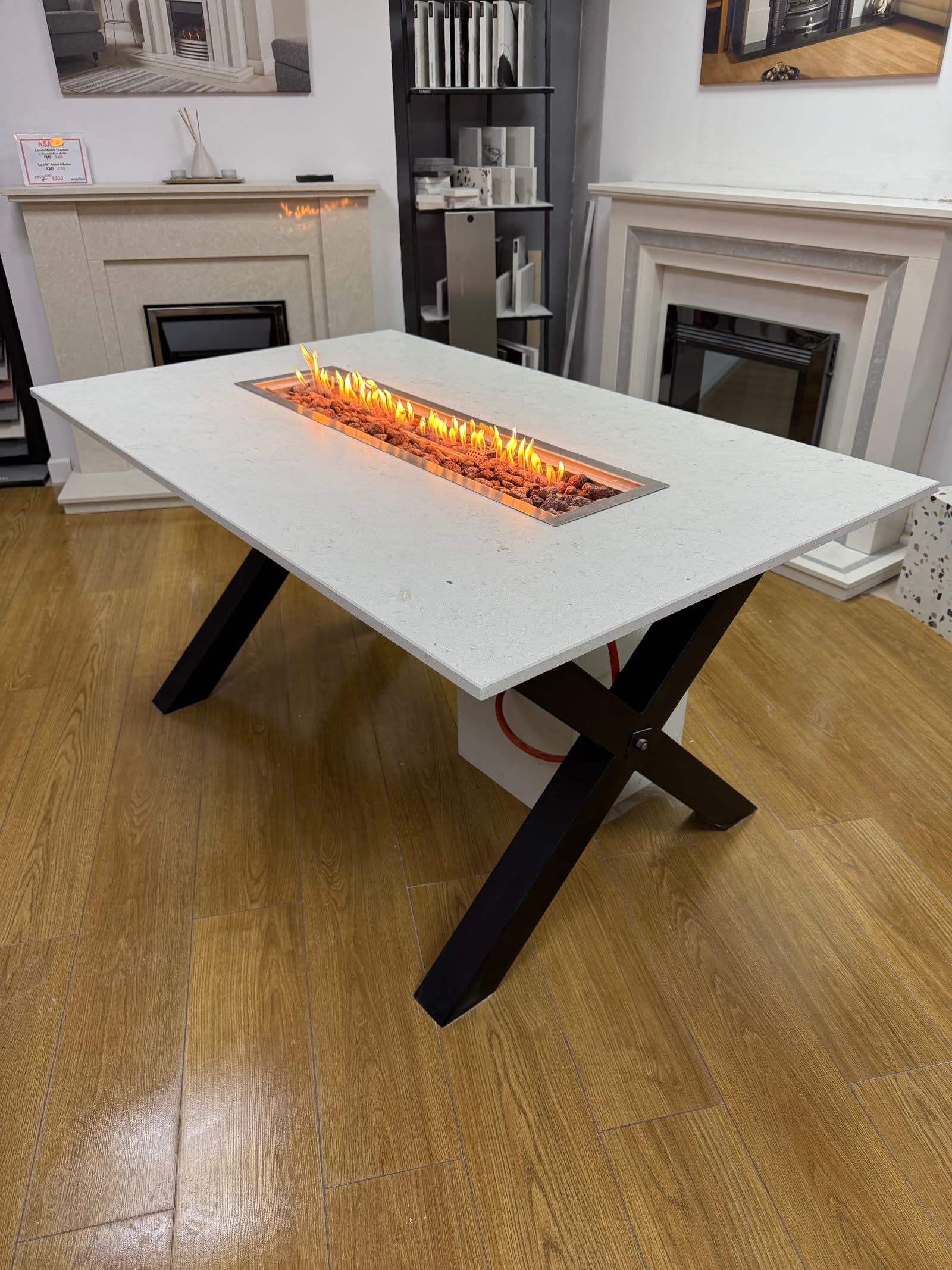 Dining Table with Gas Burner, view 3